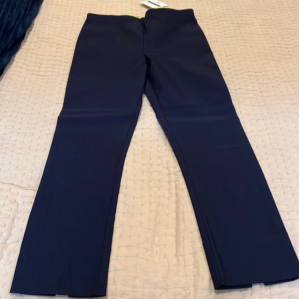 Gretchen Scott Navy gripe less pull on pants- new with tags